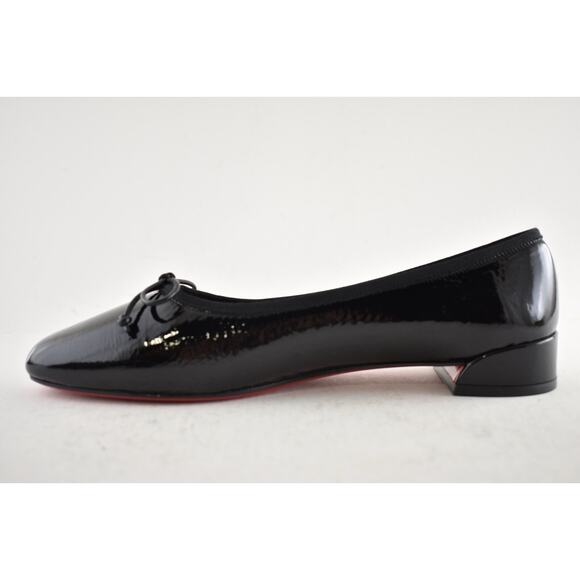 Christian Louboutin Sweetie Jane Flat Black Patent Leather Ballet Ballerina 41.5 - Picture 10 of 14